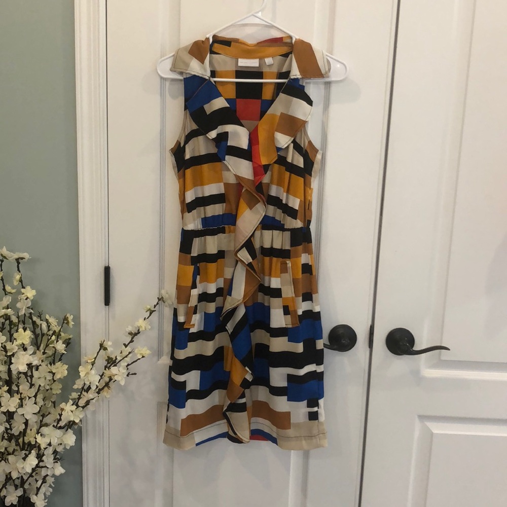 Geometric print dress